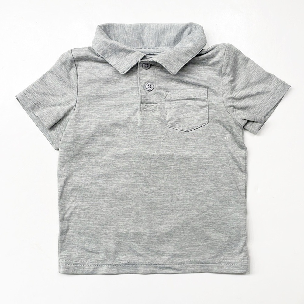 Cat & Jack baby boys gray polo shirt